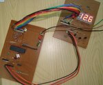 How to display a  floating point number on three common cathod seven segment display