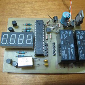 Delay counter with relay