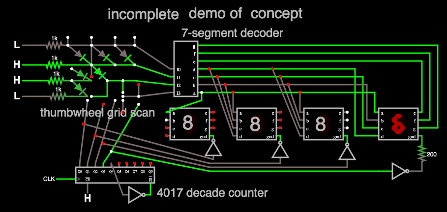 4x4 grid diodes scan via 4017 7sgmt decoder 4 digits.png