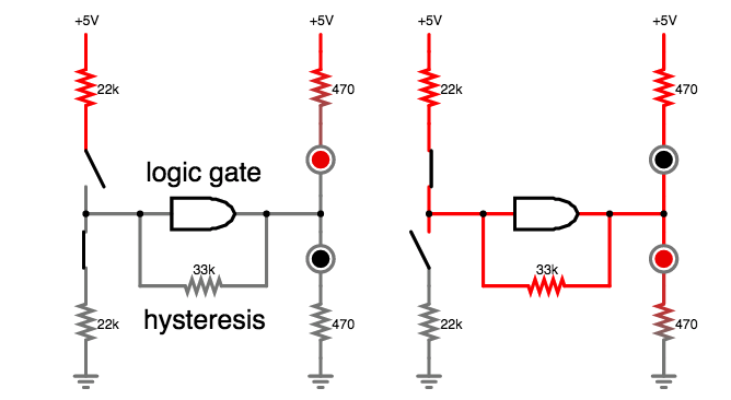 memory cell buffer hysteresis latches if supply or gnd removed.png
