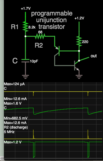 Programmable unijunction transistor 5MHz narrow pulses.png