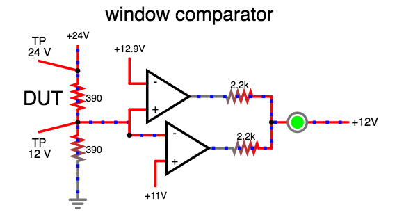 window comparator 2 op amps test for 390 ohm resis light grn led.png