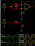 active inductor (gyrator) circuit in Falstad menu.png