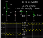 buck conv clk-driven 30V 2A to 12V 5A LC input filter smooths.png