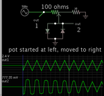 triangle wave converted to sine by diodes.png
