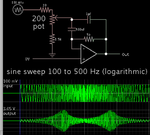 bandpass 2 caps op amp potentiometer tunable 100-500 Hz.png
