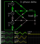 3-phase delta totem 230vac 50Hz 6 diodes load 100ohm 310vdc.png