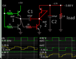 negative supply -3_5V fm 5V via charge pump 4 transistors load 2A.png