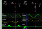 inductor diode series AC supply simulator creates oscillations when current drops to zero.png