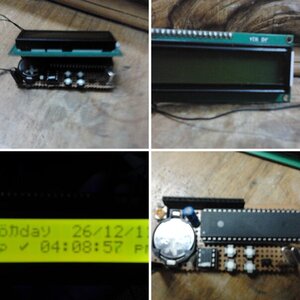 Clock using Ds1307 with JHD 16x2 lcd