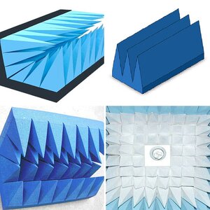 Microwave absorbing material/absorber used in the anechoic chamber