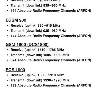 (Telecom) GSM Frequency Ranges (Uplink & Downlink) | Forum for Electronics