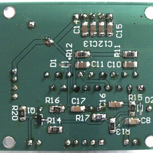 View of the bottom of the stepper motor driver board.
