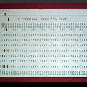 Punch Card 01
Early computers often used punch cards for input both of programs and data.
 Punch cards were in common use until the mid-1970s.

Card f