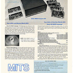 Altair Computer Ad August 1975  2
The MITS Altair 8800 computer was the first commercially successful home computer. 
Paul Allen and Bill Gates wrote 