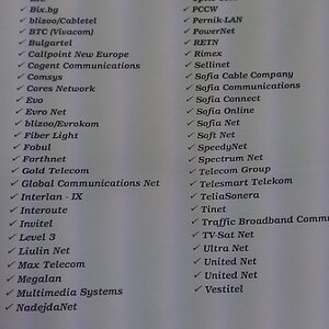 wow ! look how many internet operators are on the list !
