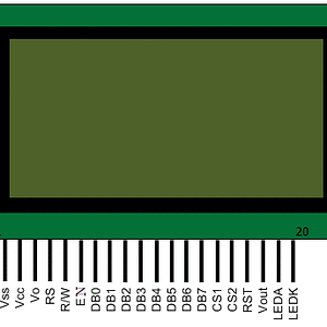 Graphical LCD pin diagram