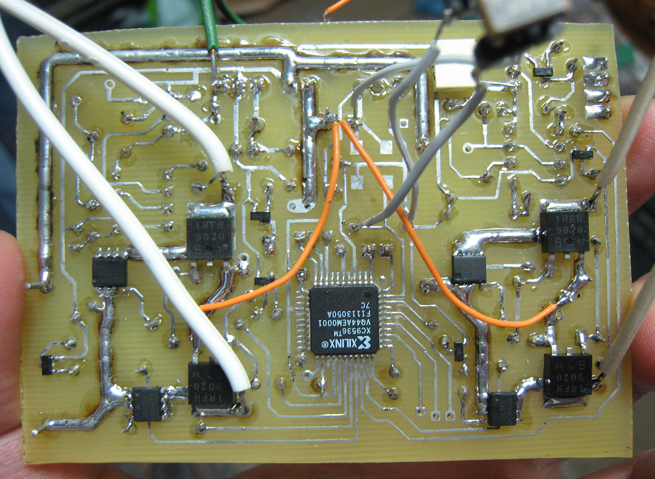 H-Bridge mosfet with  cpld controller copper side