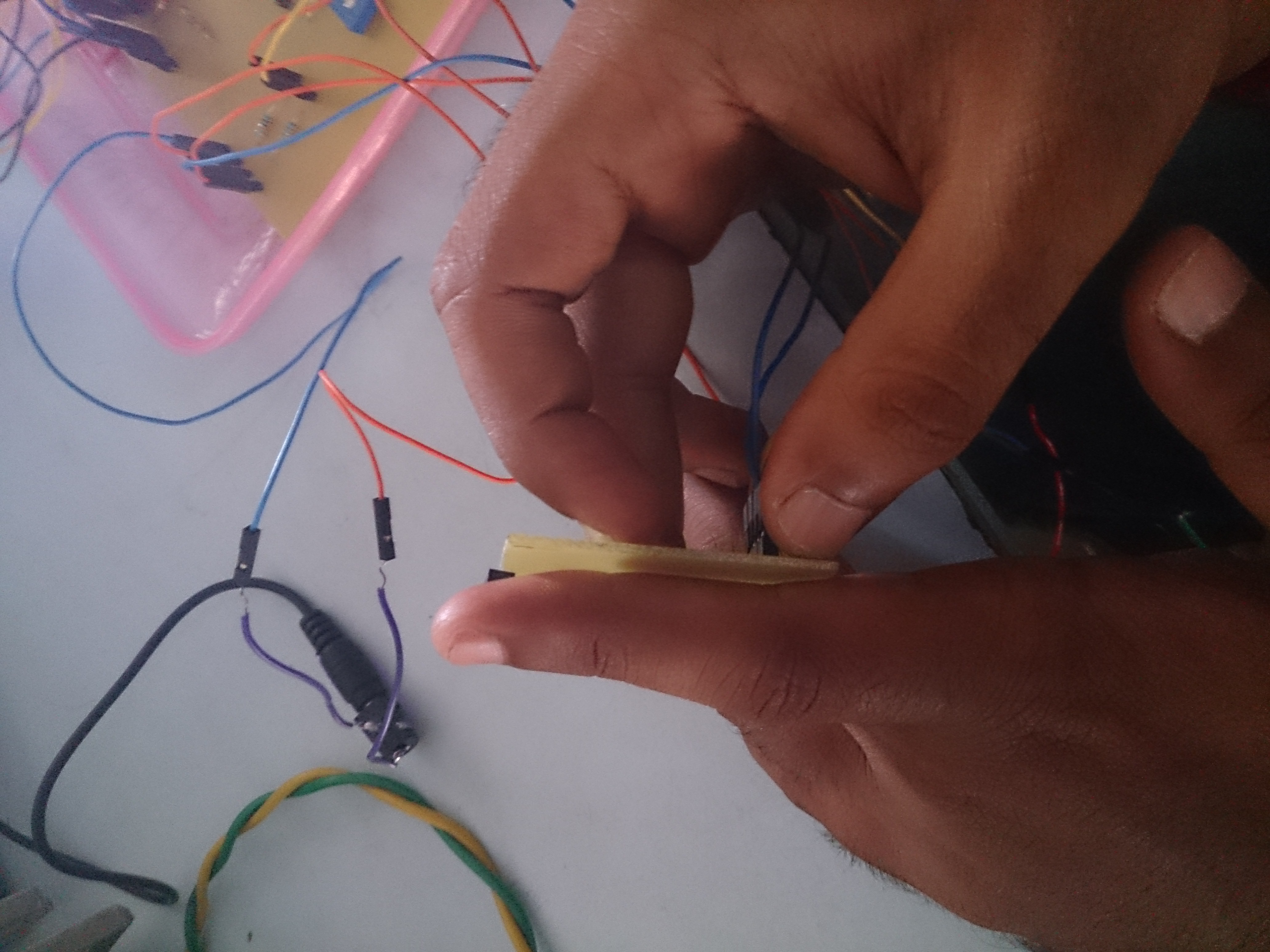 Our sensor placed in fore-finger tip.