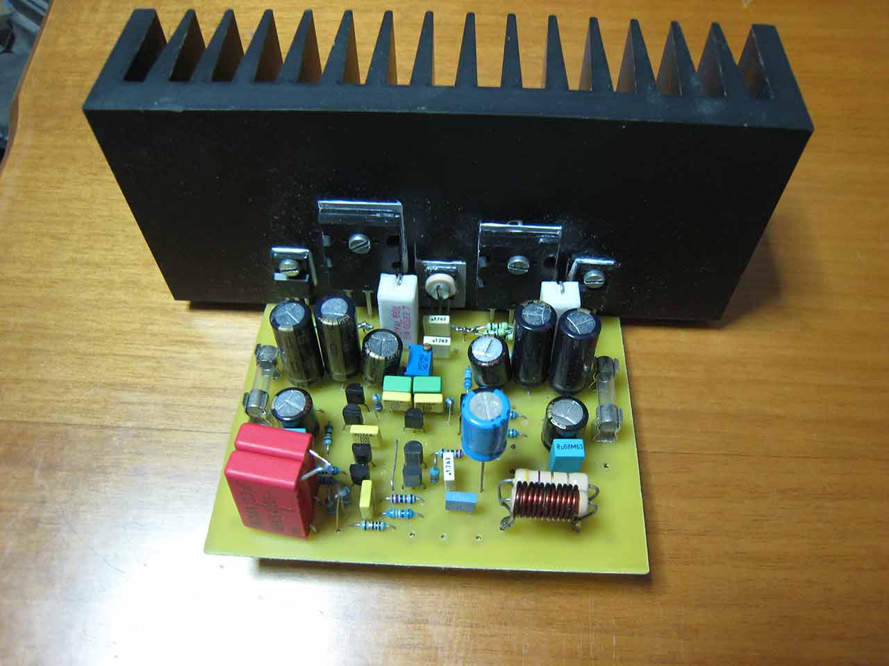 SymAsym 5_4 audio amplifier 60W @8 ohm
http://www.lf-pro.net/mbittner/Sym5_Webpage/symasym5_3.html